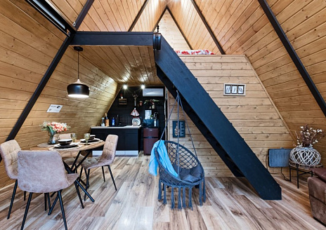  A-frame Black с баней рис.4