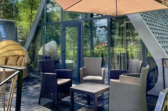 Эко-отель Geometrika • lounge hotel рис.8