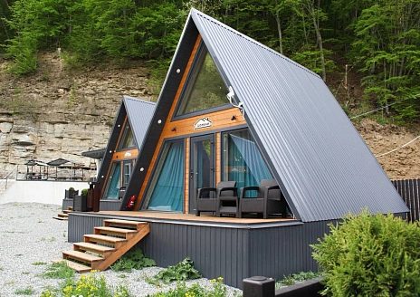  A-frame семейный с видом на горы рис.1